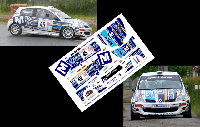 NEW DECAL 1 43 RENAULT CLIO RS LINE N°82 PRAT RALLY WRC MONTE CARLO