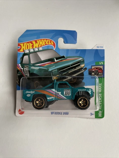 Hot Wheels 87 Dodge D100 Variante 2024 Hw Reverse Rake | Meses sin interés