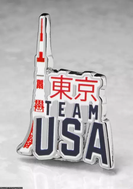 Olympique Broches Badge 2020 Tokyo Japon Équipe USA Cnp Patriotique T. Radio