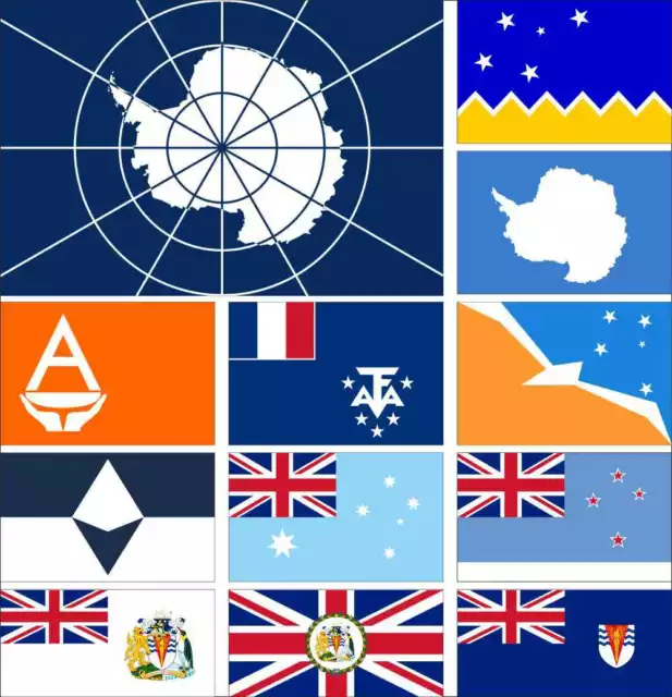 Antarctica Flag 3X5FT Antarctic Treaty Magallanes Tierra del Fuego British 2X3FT