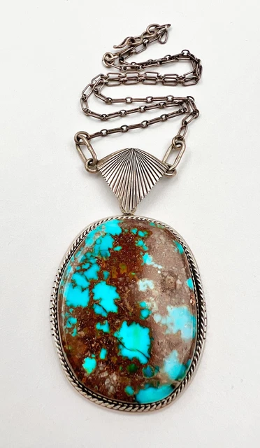 Enormous Native American Navajo Royston Turquoise Sterling Silver Tommy Willeto Ring Enormous Native American Navajo Royston Turquoise Sterling Silver Tommy Willeto Ring