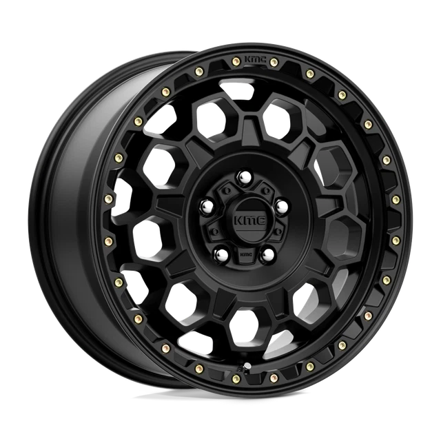 1 New 17X9 KMC KM545 TREK Satin Black 6X139.7 ET0 wheel/rim