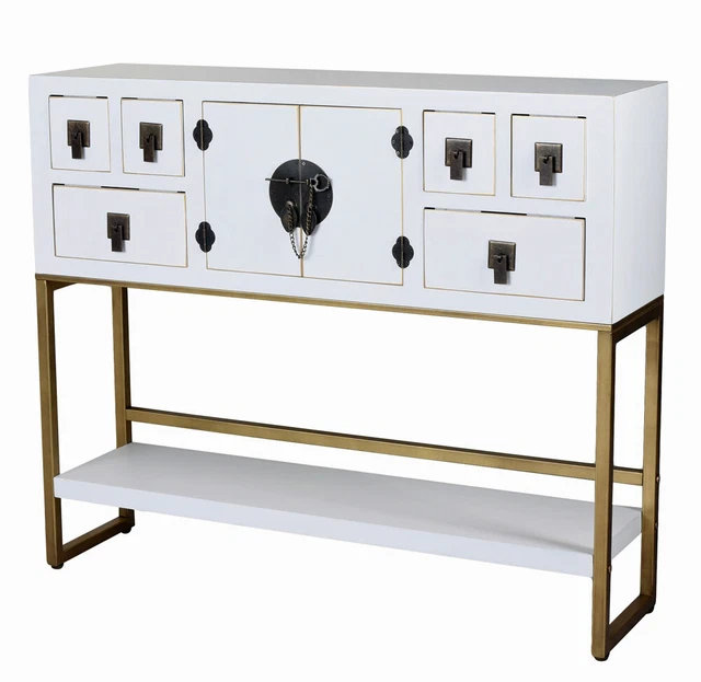 Consola de mesa mesa de pared blanca consola mesa auxiliar mesa de pasillo China muebles mesa