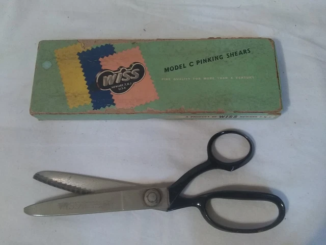 Caja de tijeras de colección Wiss modelo C para roscar EE. UU. Newark 7, Nueva Jersey LEER