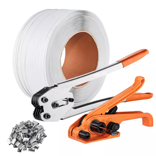 VEVOR Packaging Banding Strapping Kit Tensioning Tool Tensioner & Sealer 1000 m