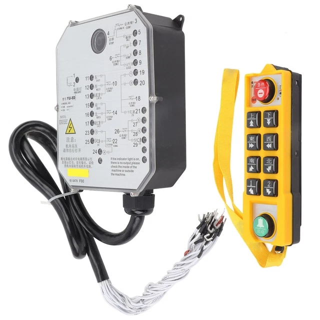 Pulsante di sollevamento controllo gru display LED connettore a forma di U impermeabile