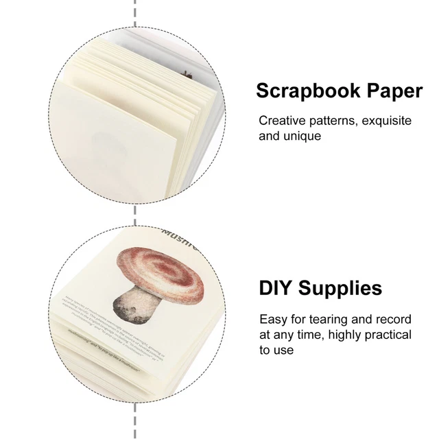 4 Sets DIY Kraft Paperswerk Papier Blätter DIY Hintergrund Papiere 9