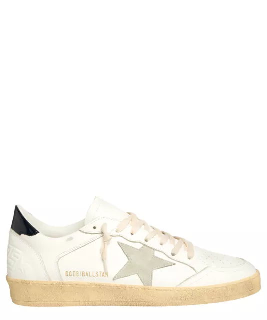 Golden Goose basket homme ball star GMF00327.F004603.10270 cuir logo White - Ice