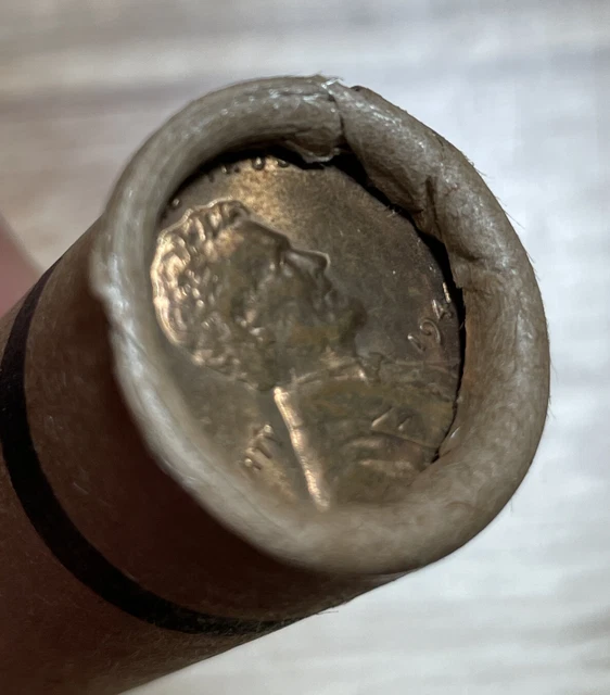 1944 BU & 1945 S BU Lincoln Cents Old Estate Wheat Penny Roll.Old Vintage Cent