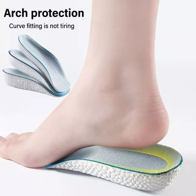 Breathable Invisible height Insole Increasing Half Insole  for Men Women