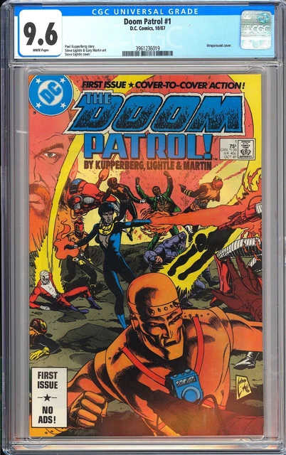 Doom Patrol #1 CGC 9.6 WP 1987 3961236019 1st Issue Wraparound Cover TV Show