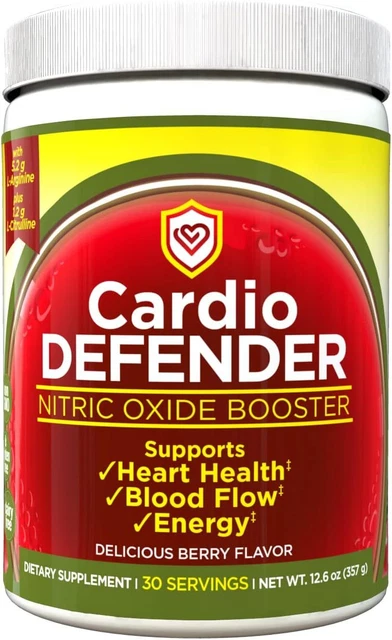 Cardio Defender - Heart Health, Nitric Oxide Booster - L-Arginine...