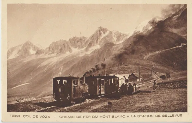 France Col De Voza Mont Blanc Railway At Bellevue Station