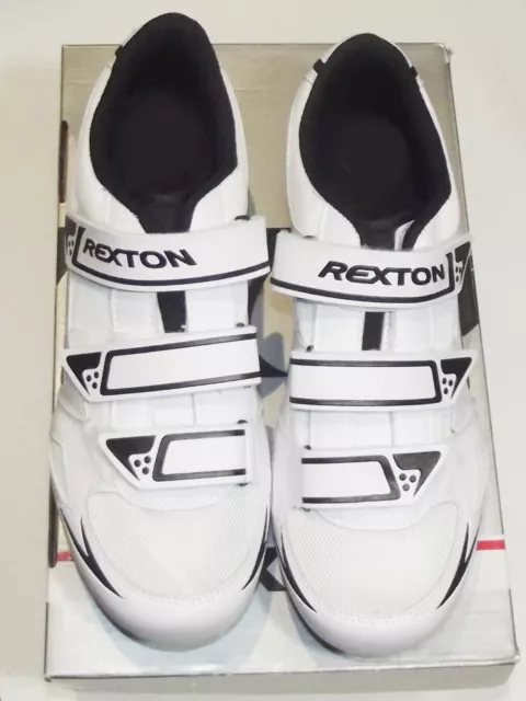REXTON AB-266 ROAD Fahrradschuhe Straßenradschuhe Rennradschuhe schwarz-weiß NEU