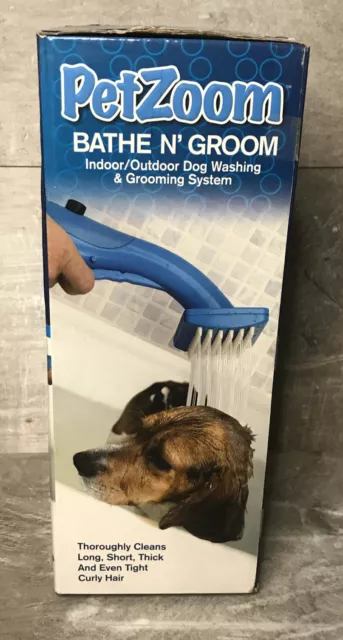 Pet Zoom Bathe N' Groom Indoor Outdoor Dog Washer and Grooming System