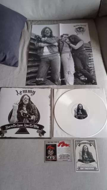 LEMMY Kilmister Born To Lose Live To Win White Vinyl LP numbered Motörhead Ltd