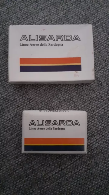 Alisarda Lotto 2 saponetta mignon vintage Linee Aeree della Sardegna Nuove