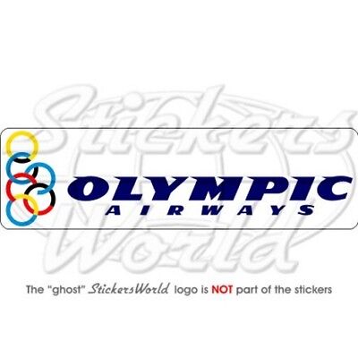 OLYMPIC AIRWAYS Greek Airlines Aviation 8" (200mm) Vinyl Bumper Sticker, Decal