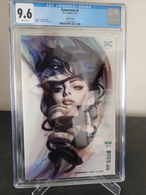 Catwoman #5 Cgc 9.6 Graded 2019 Dc Comics Stanley Artgerm Lau Variant Cover