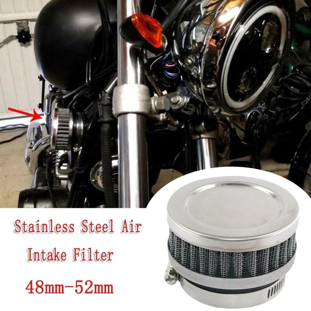 Filtre à Air Moto Universel 55 Mm - SRMAN Rouge Non-Tissé - Accessoire Admission Performance - 7