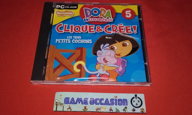 Jeu éducatif Vtech Storio : Dora L'exploratrice Et Les Trois Petits Cochons - Version FR, Très Bon état