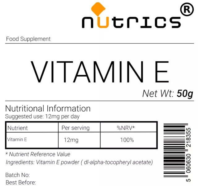 Vitamin E dl-alpha Tocopheryl 50g Kosmetik- & Lebensmittelpulver kaufen2 erhalten3 2