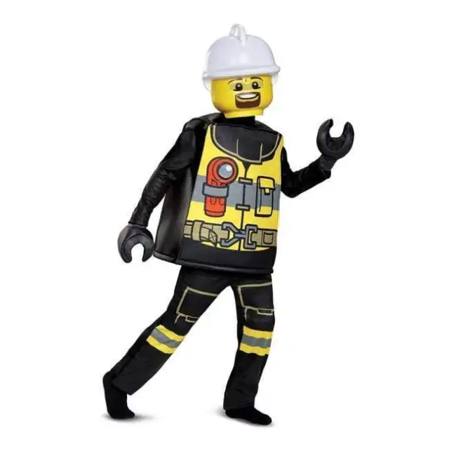 Lego Fire Fighter Deluxe Boys Book Week Costume By Disguise