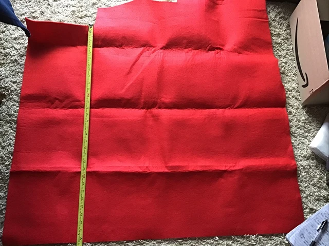 fieltro rojo para artesanías