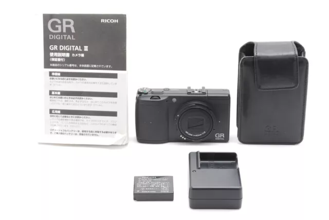 [Exc+5w/Case] Ricoh GR DIGITAL III 10.0MP Digital Camera Black from JAPAN