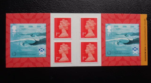 GB  SG PM 43  6 x 1st stamps    COMMONWEALTH GAMES    booklet complete