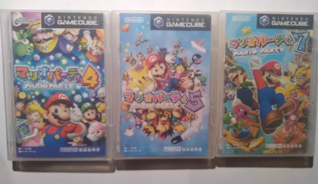 Mario Party 4 5 6 7 set Nintendo Gamecube Japan version Tested