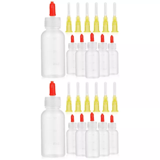 12 Sets Applikatorflasche Mit Präzisionsspitze Nadelspitze Nadelkleber