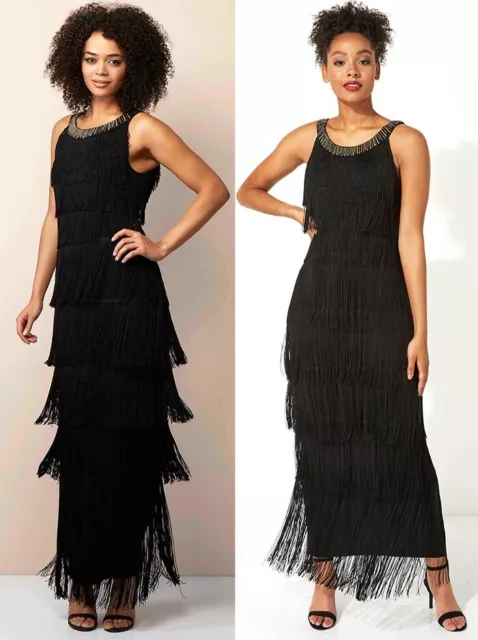 Roman originals sales fringe dress