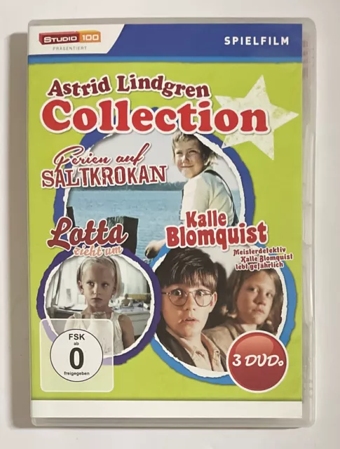 Astrid Lindgren Collection 3 Filme Lotta + Kalle Blomquist + Saltkrokan - 3 DVD