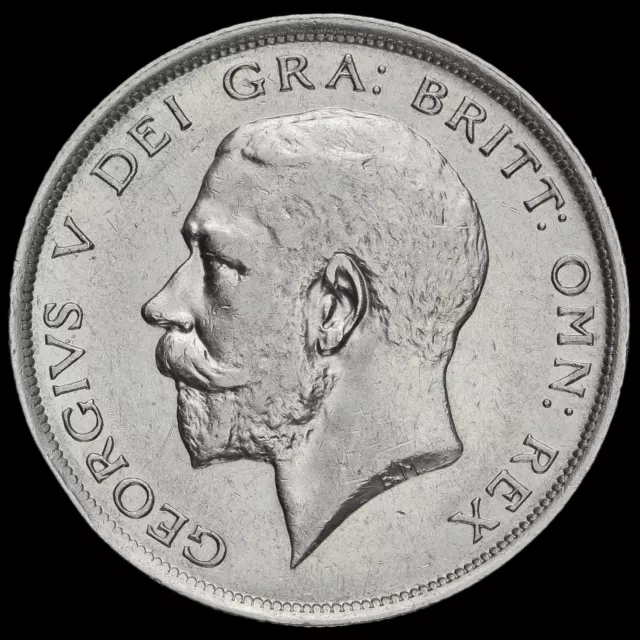 1919 George V Silver Half Crown, Scarce, GVF+