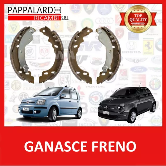 Ganasce Freno A Tamburo Posteriori Fiat 500 Panda 1.2 Benzina 1.3 Mtj Ford Ka