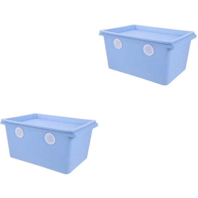 2 pezzi Smallworm Box in plastica Plastica Rainworm Tank Homborms Box Box per