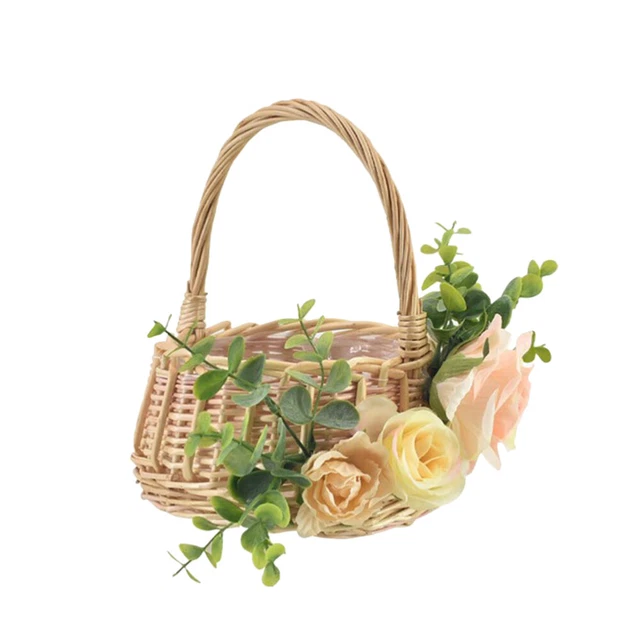 Panier En Osier Panier Tissé Panier En Osier Portable Décoration D'intérieur