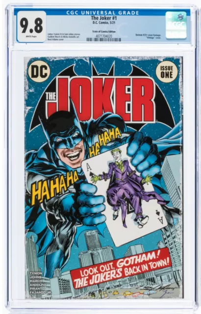 le Joker #1 Cgc 9.8 NM/MT , Neal Adams Batman #251 Hommage Variante Housse