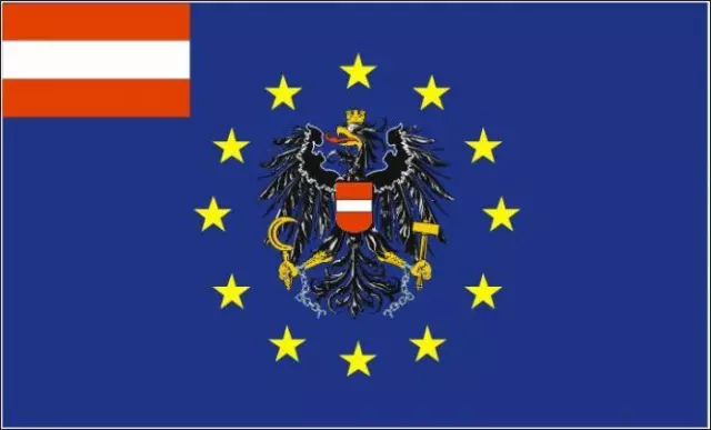 FAHNE FLAGGE EUROPA mit Österreich Adler 40 x 60 cm Bootsflagge  Premiumqualität EUR 16,99 - PicClick DE