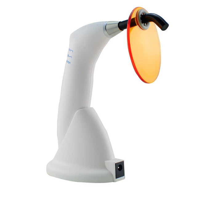 US White Cordless 10W Dental LED Curing Light Lamp 2000mw Gun Type Rechargeable