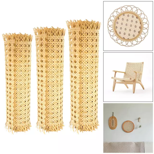 Natural Rattan Webbing Mesh DIY Material Decor for Baskets Cabinet Wardrobe