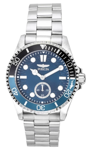 Invicta Pro Diver Orologio Uomo 43mm Acciaio Inossidabile - Quadrante Blu, Movimento Quarzo, Impermeabile 20 Bar