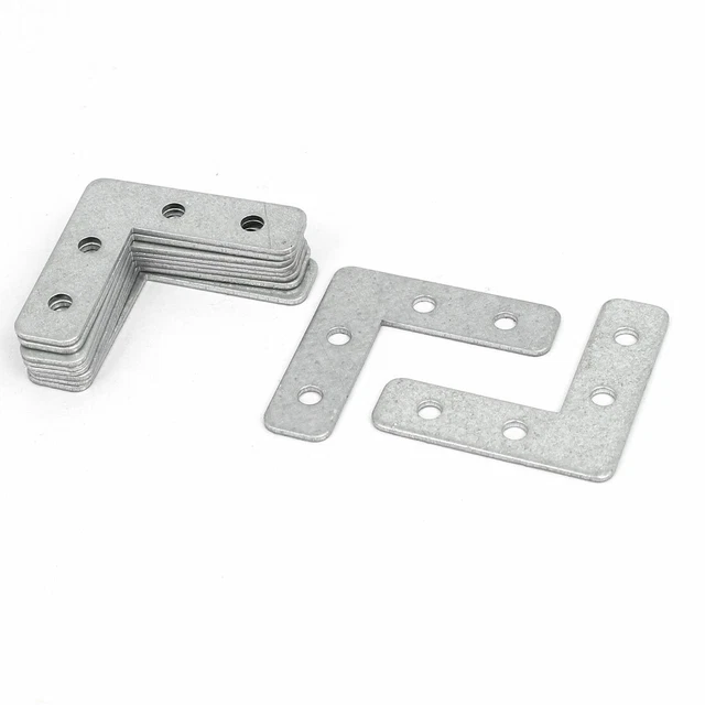 40mmx40mmx1mm Metal Flat L Shaped Corner Brace Angle Bracket Repair Plates 10pcs