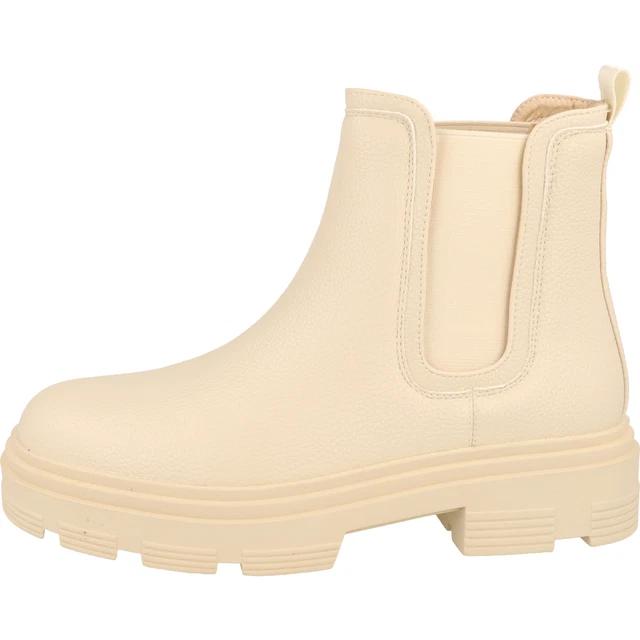 La Strada Chaussures Femmes 2180581-1120 Chelsea Boots Bottes Fourrées Beige Tum 2