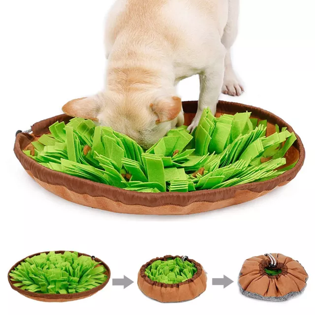 Pet Snuffle Mat for Dogs, Slow Eat Bowl Interactive Feed Game Nosework Blanket