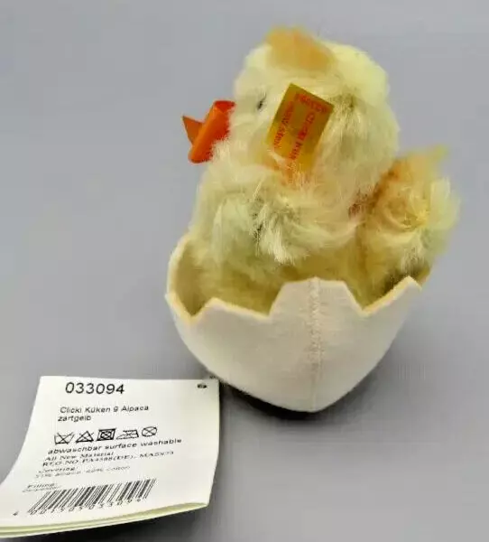 Steiff Pascua Chick En Huevo Clicki Pollo 8.9cm Alpaca - Adorable 3