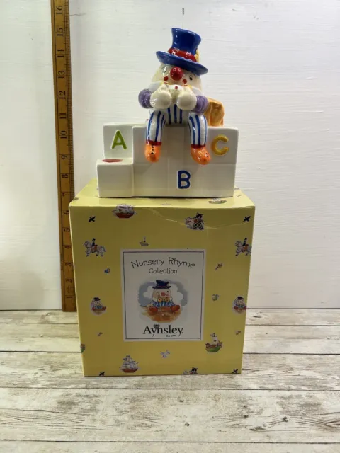 Aynsley Nursery Rhyme Collection - Humpty Dumpty Money Box ABC Blocks Boxed