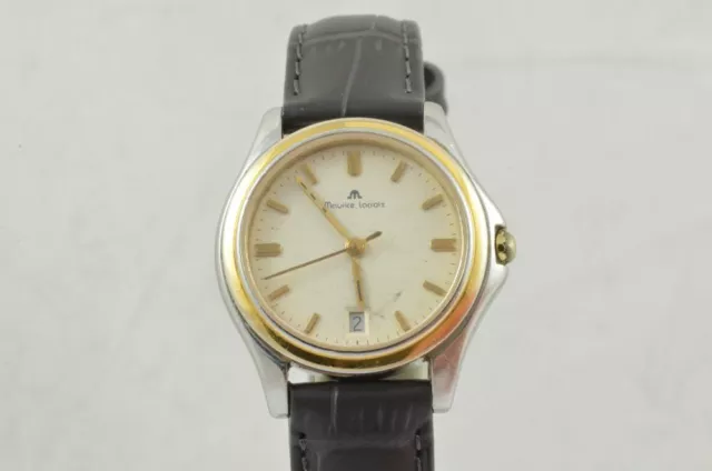 Maurice Lacroix Miros Orologio Donna 25MM Acciaio/Oro Vintage Raro Polso Quarzo