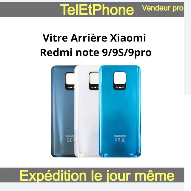 Cache Batterie Vitre Arrière Premium Noir Minuit pour Xiaomi Redmi Note